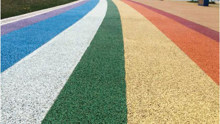 透水混凝土路面、彩色路面上色密封處理設備(聚氨酯噴涂機)-京華邦威